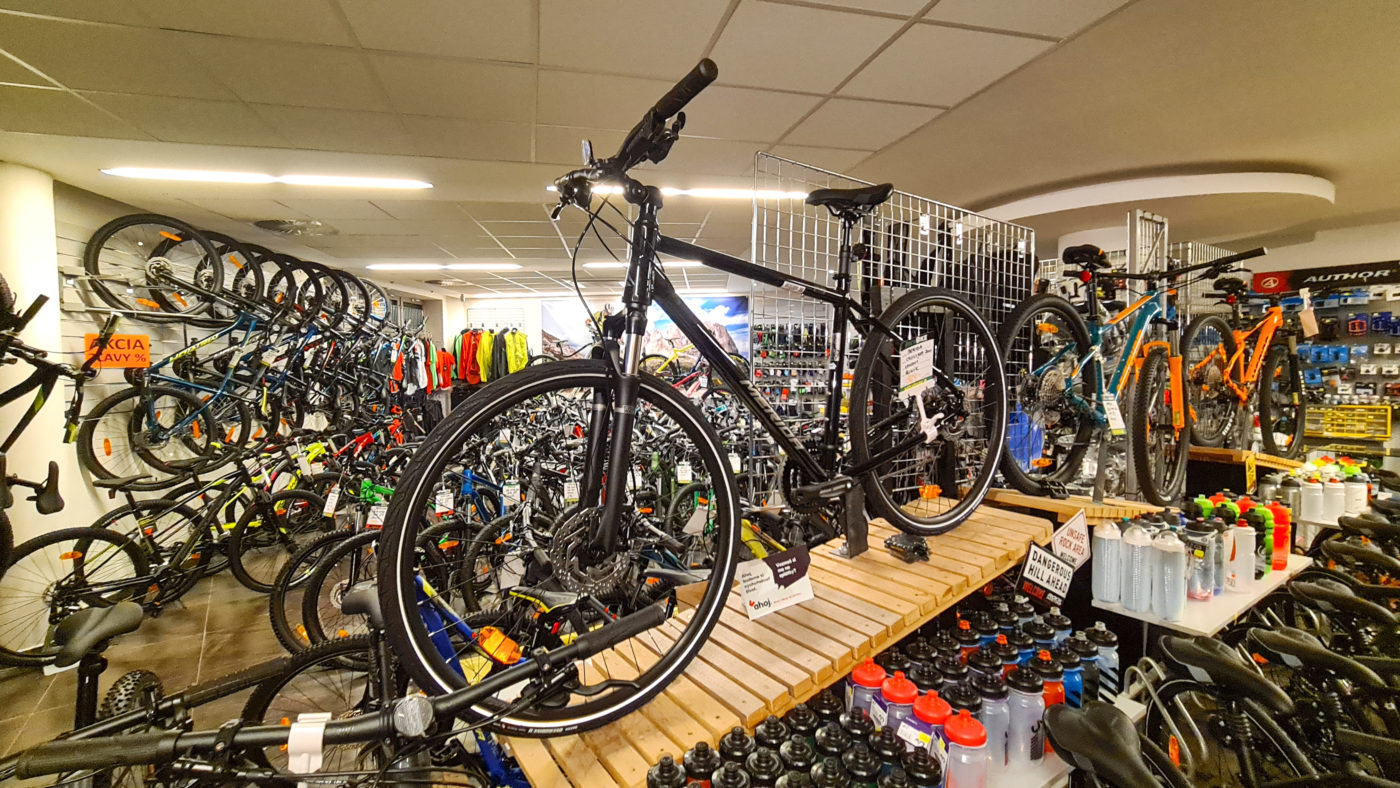 Predajňa RockBike zvnútra
