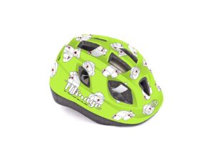 PRILBA MIRAGE LED INMOLD 163 ZELENÁ/BIELA MACKO