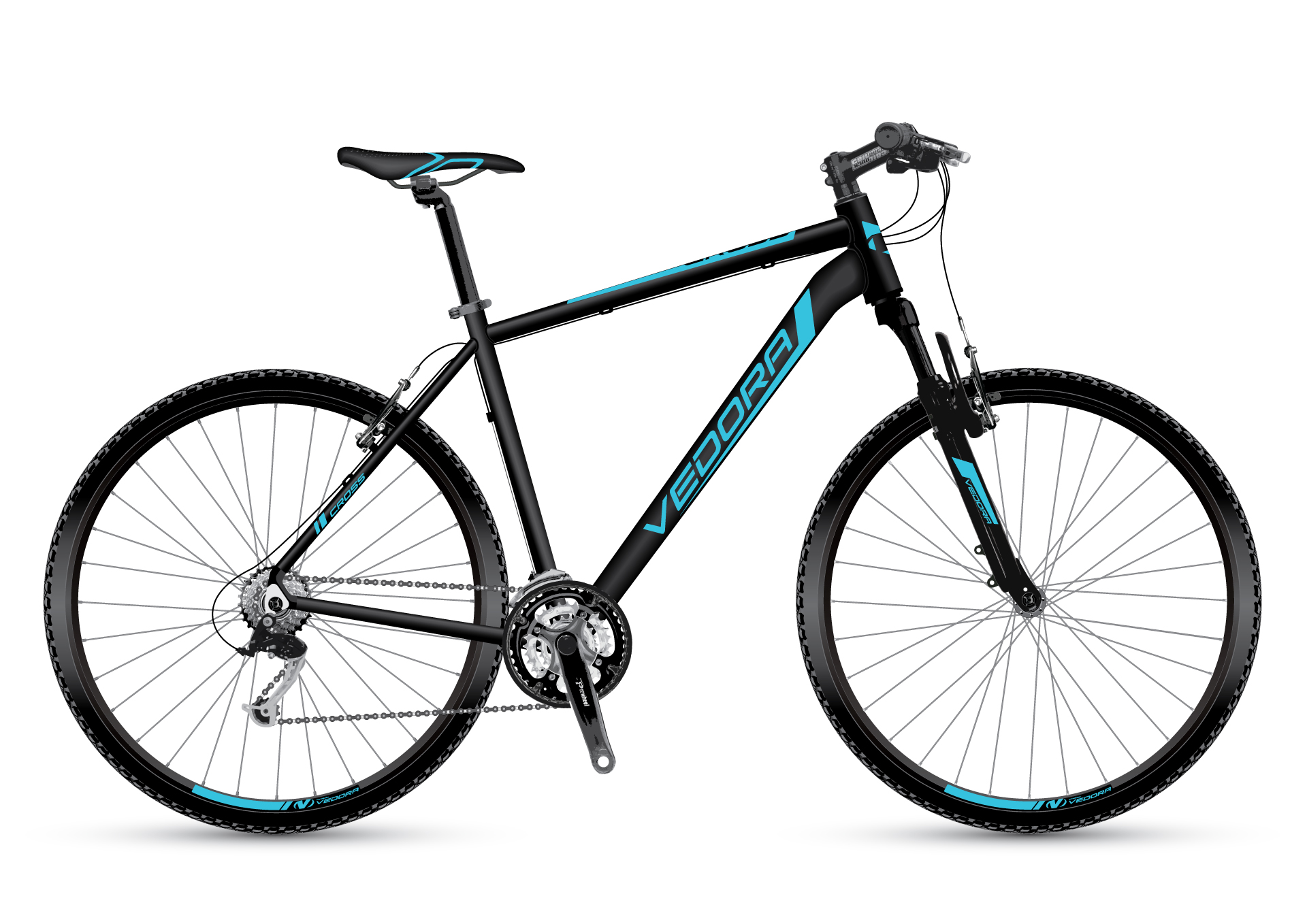 C6-V-2021-black-blue VEDORA CROSS C6 V matná čierna/modrá