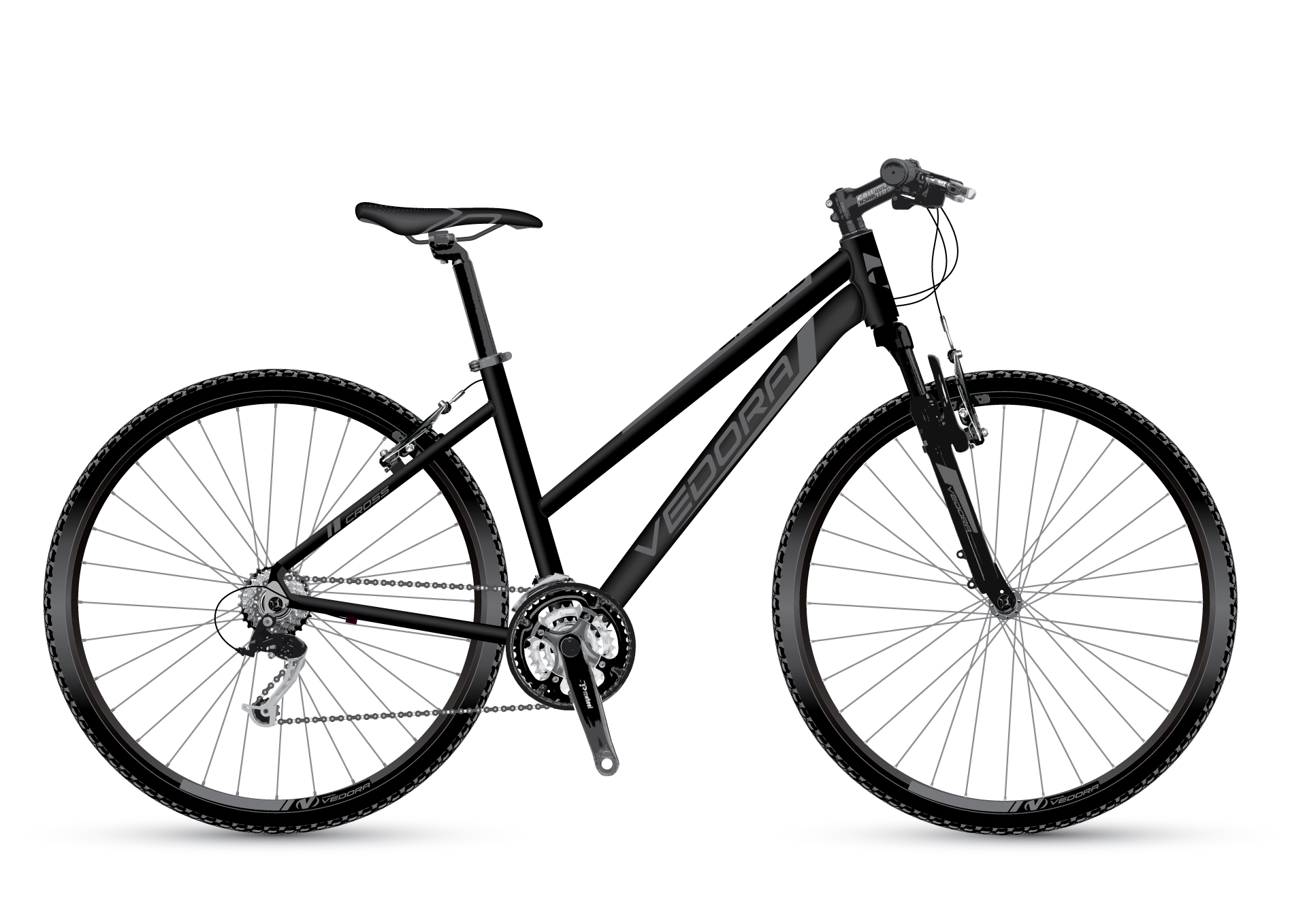 C6-V-2021-lady-black-grey VEDORA CROSS C6 V Lady matná čierna/šedá