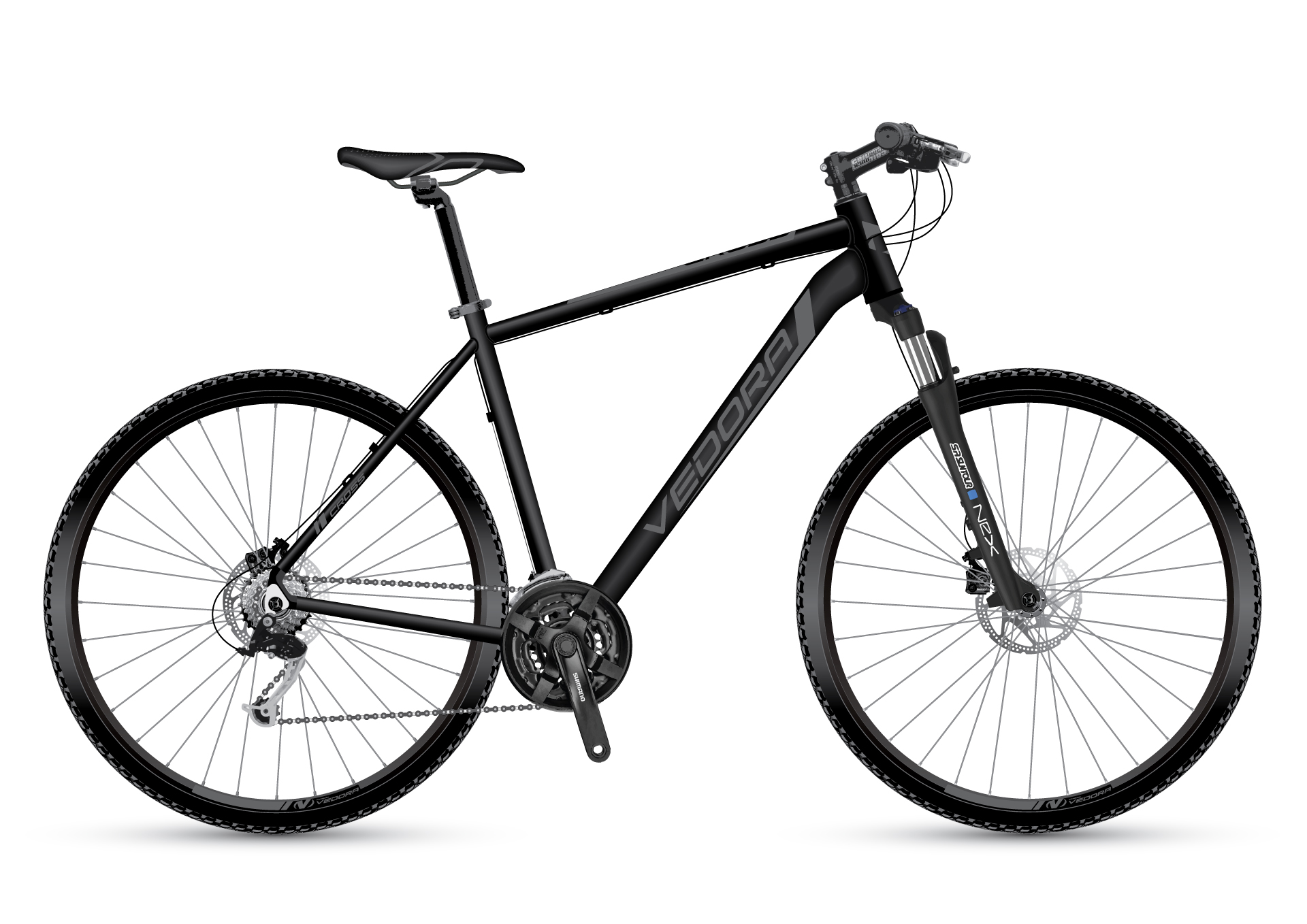 C9-DISC-2021-black-grey VEDORA CROSS C9 D matná čierna/šedá