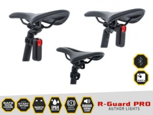 Svetlo zadné Author R-Guard PRO Alloy s radarom, ANT+ a Bluetooth